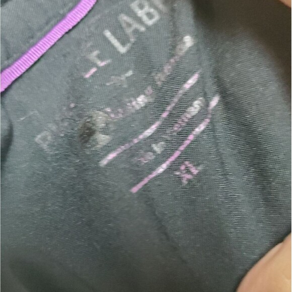 Purple Label by Healing Hands Charcoal Gray Women's Scrub Pants.  Size XL - Picture 3 of 4